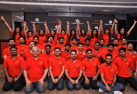 CyberAssure team at the company event representing a leading Cybersecurity Company in India